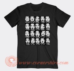 Bjork Face Printed T-shirt On Sale