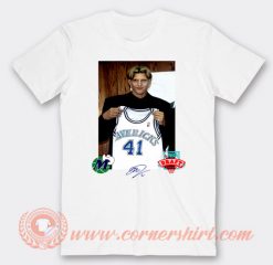 Dirk Nowitzki Mavericks Swish 41 T-shirt On Sale