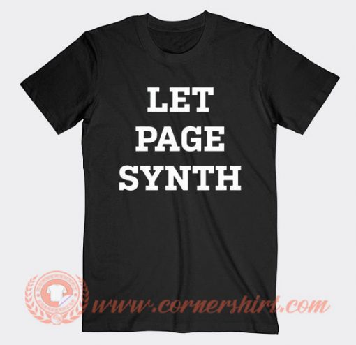LET PAGE SYNTH Summer Tour T-shirt On Sale