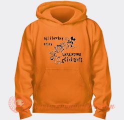 Mickey and Garfield Ngl I lowkey Enjoy Infringing Copyrights Hoodie On Sale