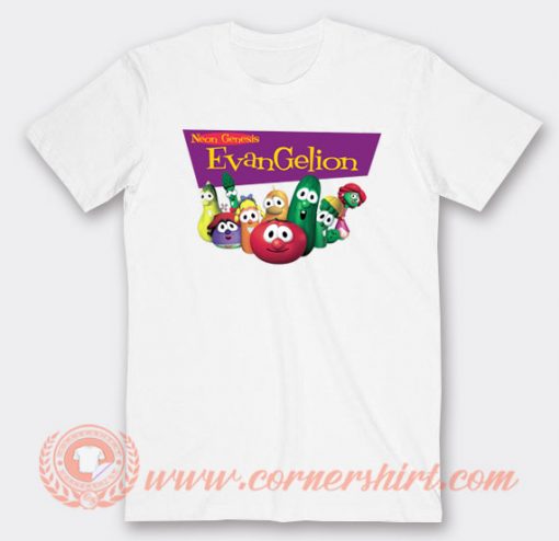 Neon Genesis Evangelion VeggieTales T-shirt On Sale