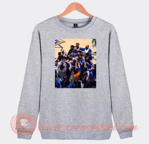 New York Knicks Win Poster Sweatshirt On Sale