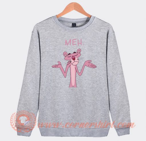 Pink Panther Apathy Meh Sweatshirt On Sale
