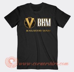 BHM Black History Month Logo T-shirt On Sale
