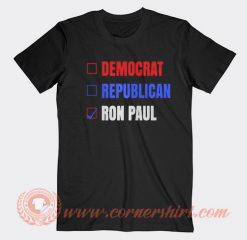 Democrat Republican Ron Paul T-shirt On Sale