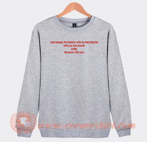 I am Going To Punch You In The Mouth Sweatshirt On Sale