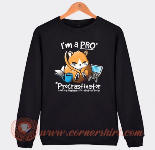 I'm A Pro Procrastinator Sweatshirt On Sale