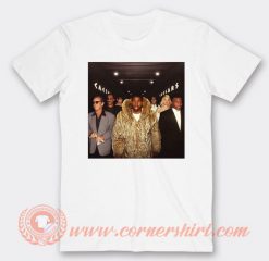 Magic Johnson And His Celebrity Crew Walking Into The Playoffs T-shirt On Sale