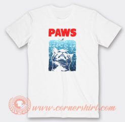 Paws-Jaws-Parody-T-shirt-On-Sale