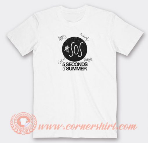 5SOS-Logo-And-Signature-T-shirt-On-Sale