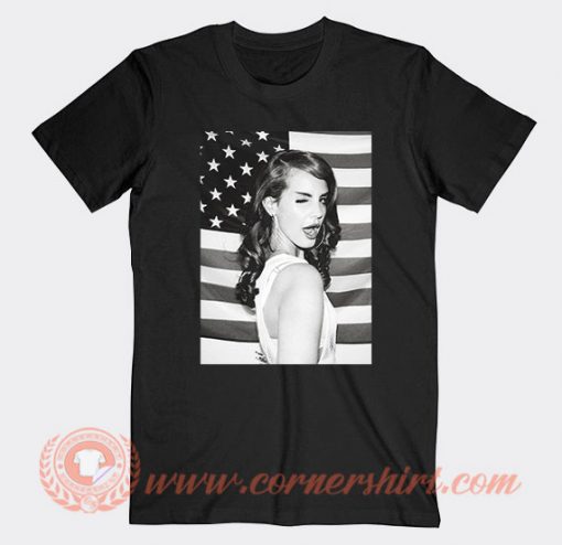 Lana Del Rey American Flag T-shirt On Sale