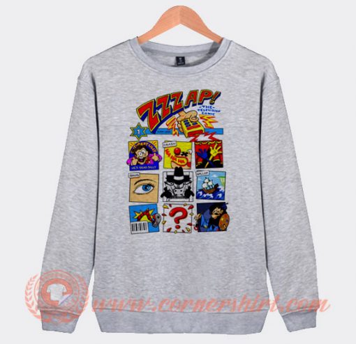 Zzzap! Inspired Comic Book Cover Sweatshirt On Sale