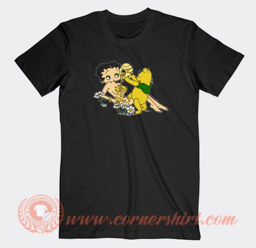Betty Bop and Winnie The Pooh Honey Take It Easy T-shirt On Sale