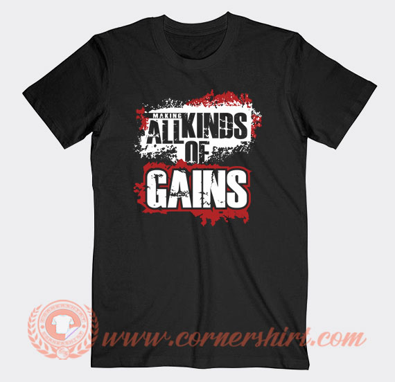 Kinds-All-Of-Gains-Black-T-shirt-On-Sale