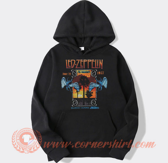 Led Zeppelin In Concert Inglewood California Hoodie On Sale