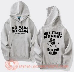 Diet Starts Monday Boxing Club Hoodie On Sale