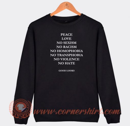 Peace-Love-No-Sexism-Sweatshirt-On-Sale