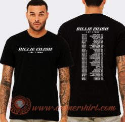 Billie Eilish 1 by 1 Tour T-shirt On Sale