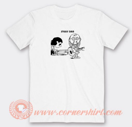 Steely-Dan-Peanuts-Cartoon-T-shirt-On-Sale