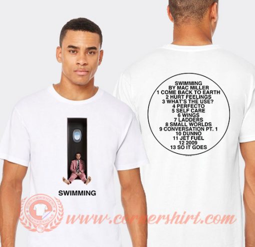 Mac Miller Swimming Cover T-shirt On Sale