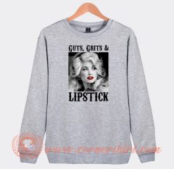 Dolly-Parton-Western-Guts-Grit-Lipstick-Sweatshirt-On-Sale