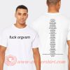 Orgvsm Fuck Brands T-shirt On Sale