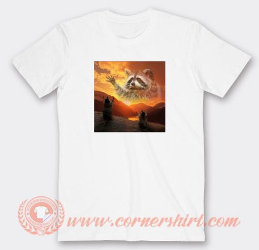 Praise-The-Lord-Racoon-T-shirt-On-Sale