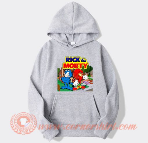 Rick And Morty Garfield Knuckles hoodie On Sale