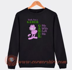 Garfield-Yeah-I'm-A-Gamer-Sweatshirt-On-Sale