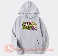 Cute Cat and Butterfly hoodie On Sale