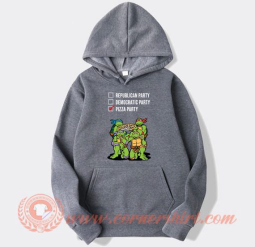 Ninja Turtles Vote Pizza Party hoodie On Sale