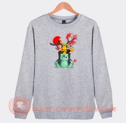 Pokemon-Pikachu-And-Bulbasaur-Mashup-Sweatshirt-On-Sale