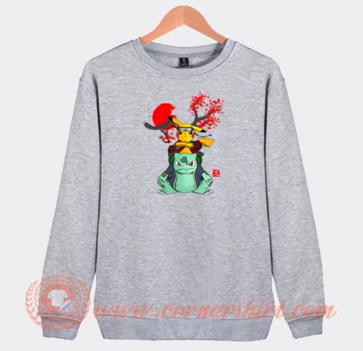 Pokemon-Pikachu-And-Bulbasaur-Mashup-Sweatshirt-On-Sale