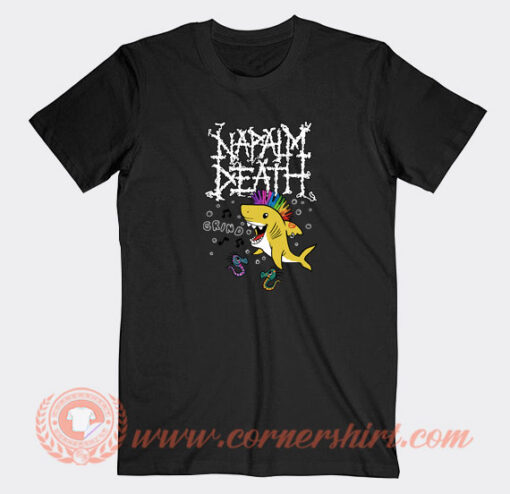 Napalm-Death-Baby-Shark-T-shirt-On-Sale