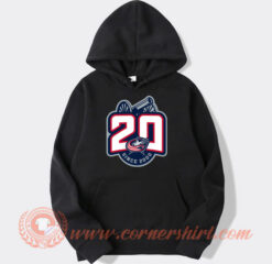 Columbus Blue Jackets 20th Anniversary Logo hoodie On Sale