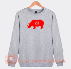 Rhino-23-Red-Sweatshirt-On-Sale