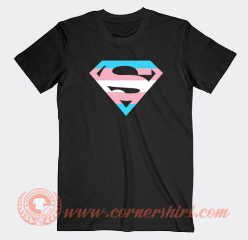 Superman-Logo-Trans-Rights-Are-Human-Rights-T-shirt-On-Sale