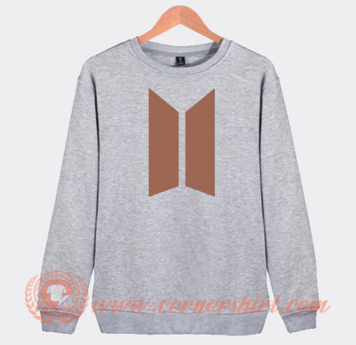 BTS-Brown-Logo-Sweatshirt-On-Sale