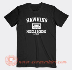 Hawkins-Middle-School-AV-Club-T-shirt-On-Sale