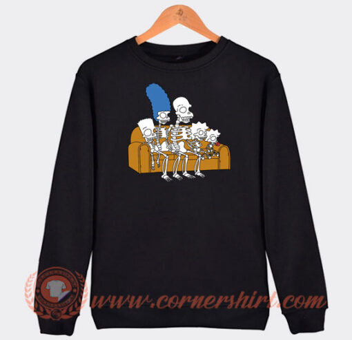The-Simpsons-Halloween-Skeleton-Family-Sweatshirt-On-Sale