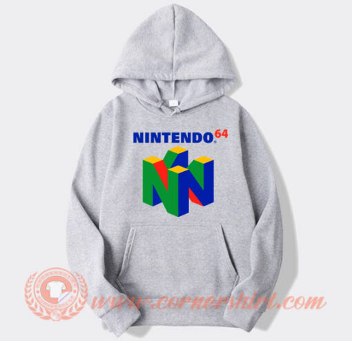Vintage Nintendo 64 Logo Hoodie On Sale