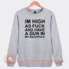 Im-High-As-Fuck-And-Have-A-Gun-Sweatshirt-On-Sale