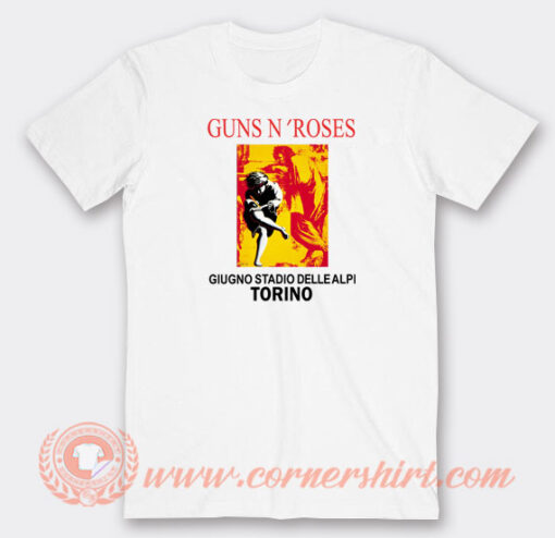 Guns-N-Roses-Giugno-Stadio-Delle-Alpi-Torino-T-shirt-On-Sale