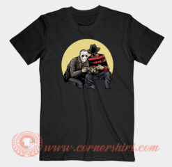 Horror-Scary-Movie-Villains-Playing-Video-Games-T-shirt-On-Sale