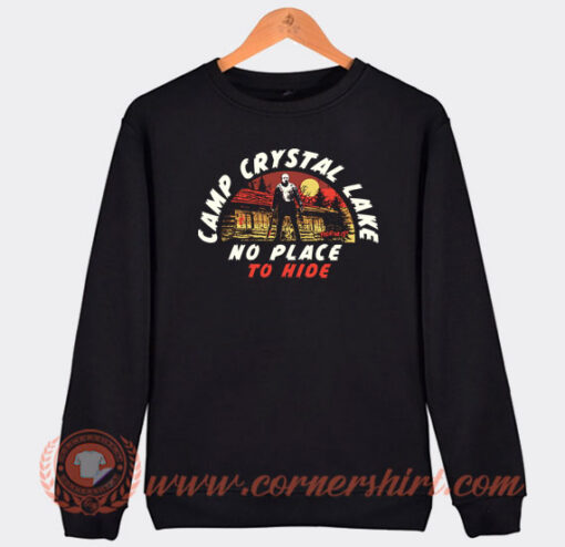 Jason-Camp-Crystal-Lake-No-Place-To-Hide-Sweatshirt-On-Sale