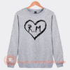The RM BTS Heart Sweatshirt On Sale