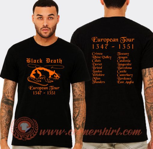 Black Death European Tour T-Shirt On Sale