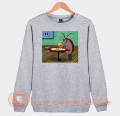 Cockroach Spongebob Eats Krabby Patty Sweatshirt On Sale