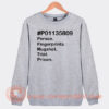 P01135809 Person Fingerprints Mugshot Sweatshirt On Sale