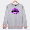 Vampire Purple Fangs Olivia Rodrigo Sweatshirt On Sale